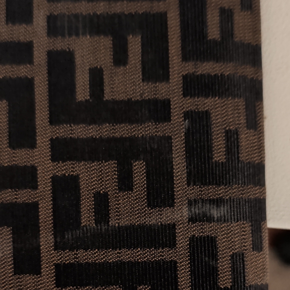 Fendi Black and Brown Logo Clutch - Picture 6 of 8
